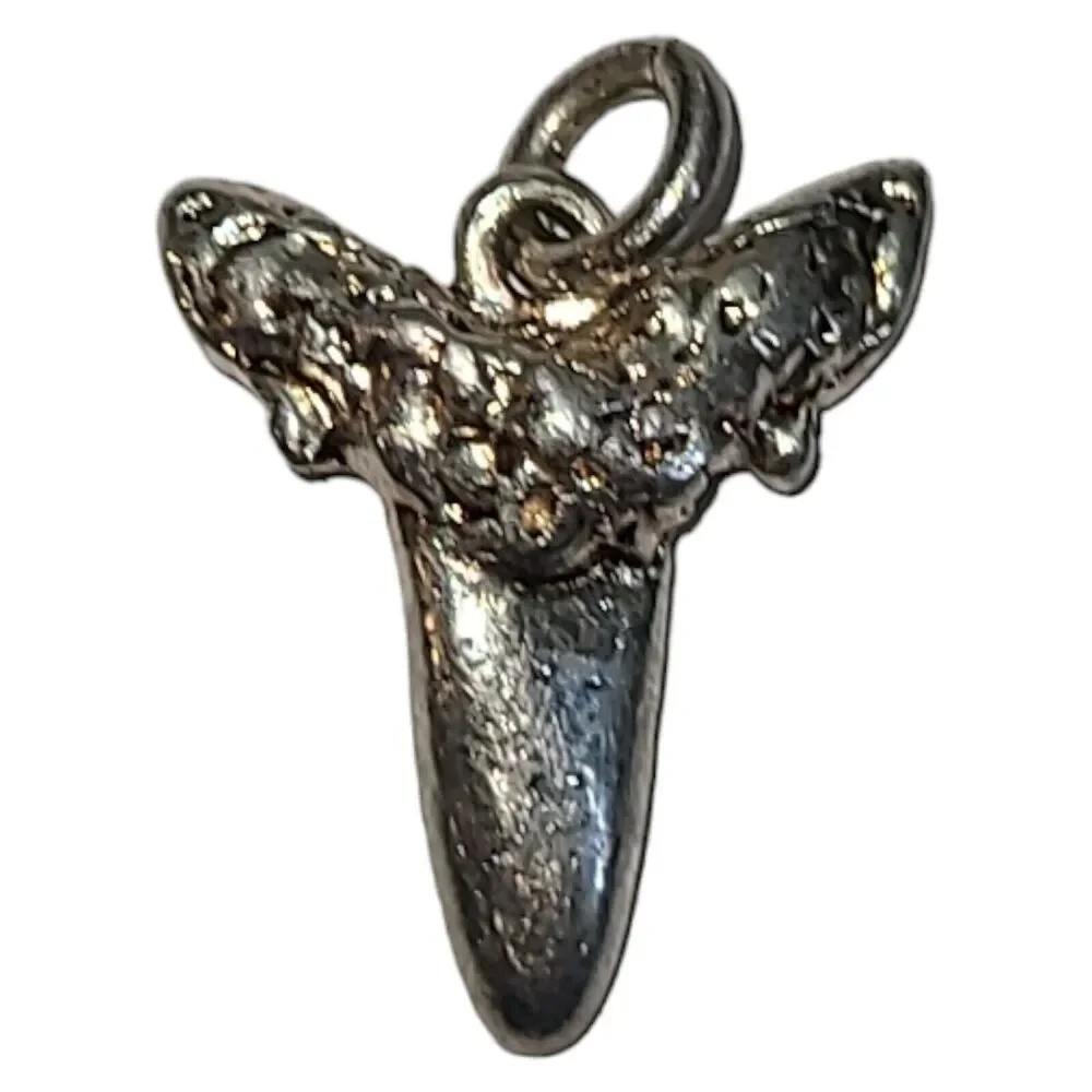 Vintage Silver Tone Shark‎ Tooth Charm